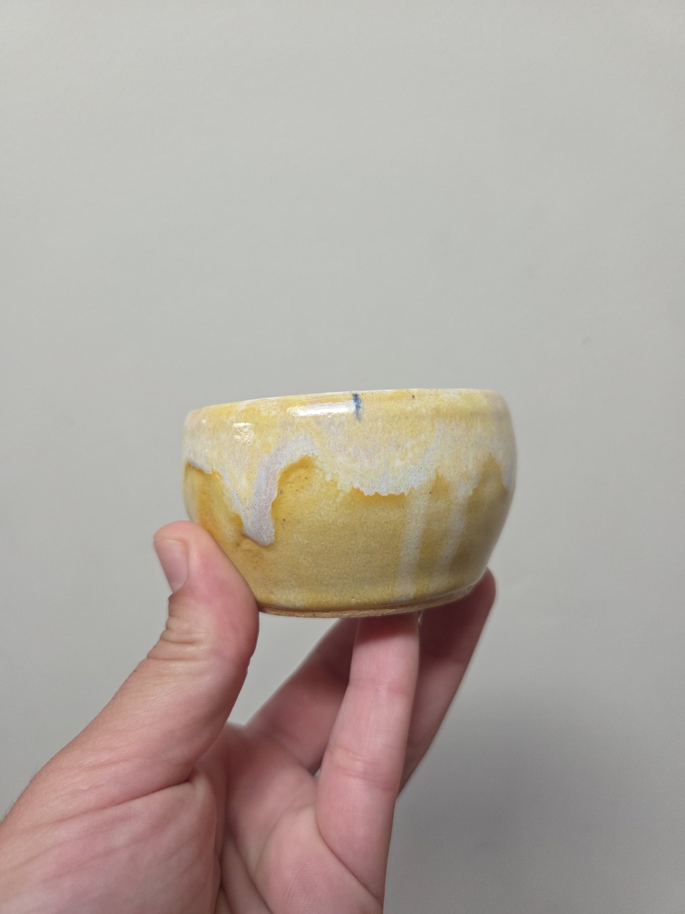 Handmade Ceramic Accent Bowl in Yellow